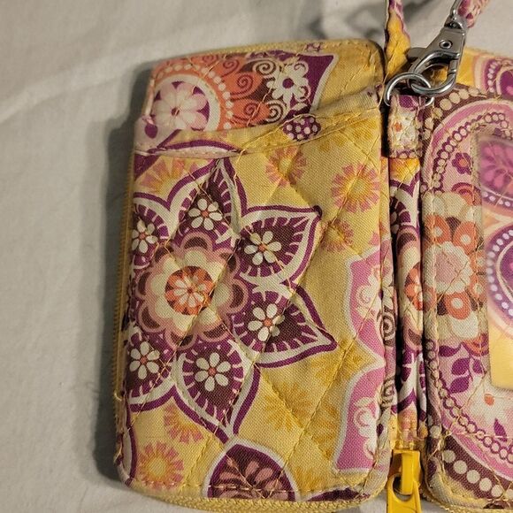 Vera Bradley pink and yellow coin purse wallet - Picture 6 of 6